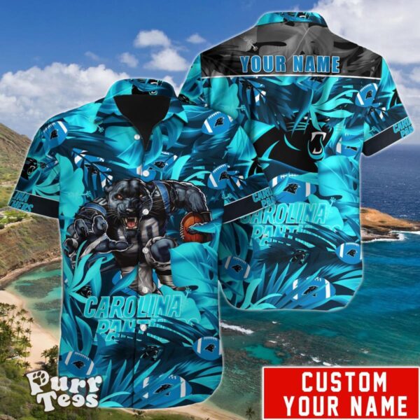 NFL Carolina Panthers Hawaiian Shirt Custom Name Unique Gift For Men And Women Product Photo 1