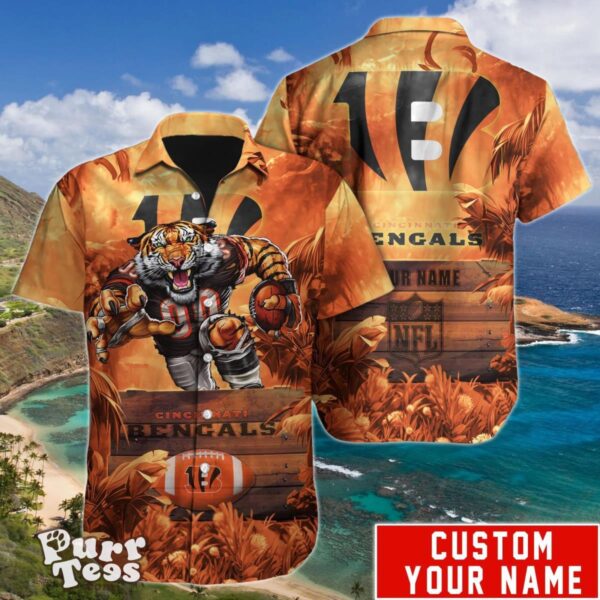 NFL Cincinnati Bengals Hawaiian Shirt Custom Name Unique Gift For Men And Women Product Photo 1