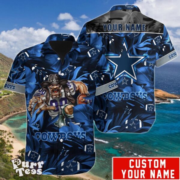 NFL Dallas Cowboys Hawaiian Shirt Custom Name Unique Gift For Men And Women Product Photo 1
