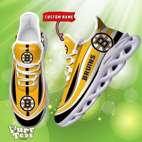 NHL Boston Bruins Custom Name Max Soul Shoes Dynamic Gift For Fans Product Photo 1