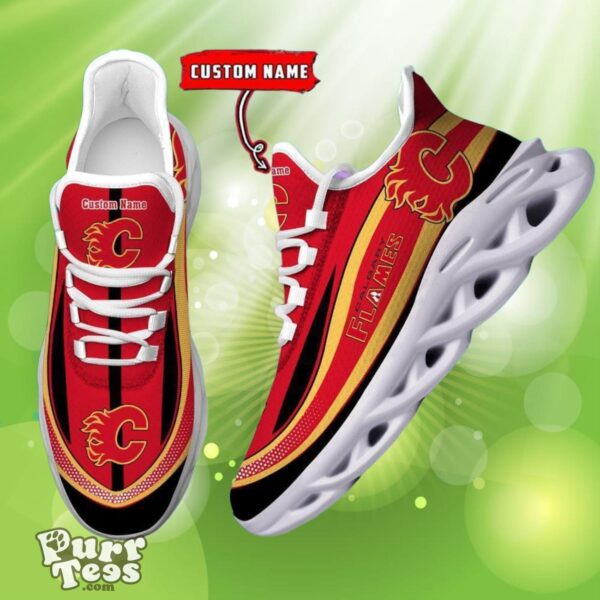 NHL Calgary Flames Custom Name Max Soul Shoes Dynamic Gift For Fans Product Photo 1