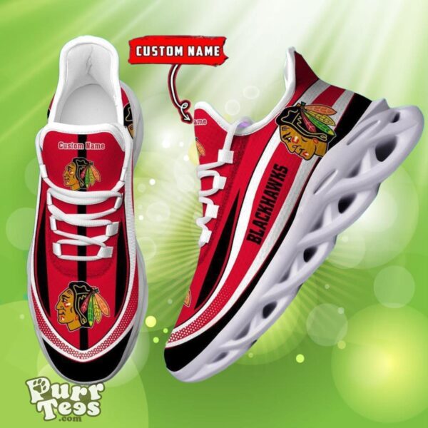 NHL Chicago Blackhawks Custom Name Max Soul Shoes Dynamic Gift For Fans Product Photo 1