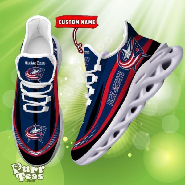 NHL Columbus Blue Jackets Custom Name Max Soul Shoes Dynamic Gift For Fans Product Photo 1
