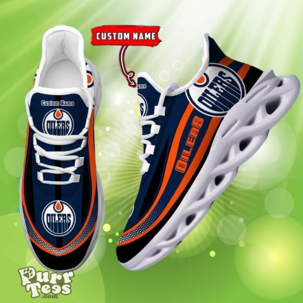 NHL Edmonton Oilers Custom Name Max Soul Shoes Dynamic Gift For Fans Product Photo 1