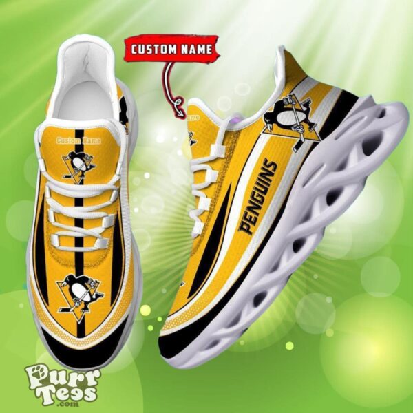 NHL Pittsburgh Penguins Custom Name Max Soul Shoes Dynamic Gift For Fans Product Photo 1