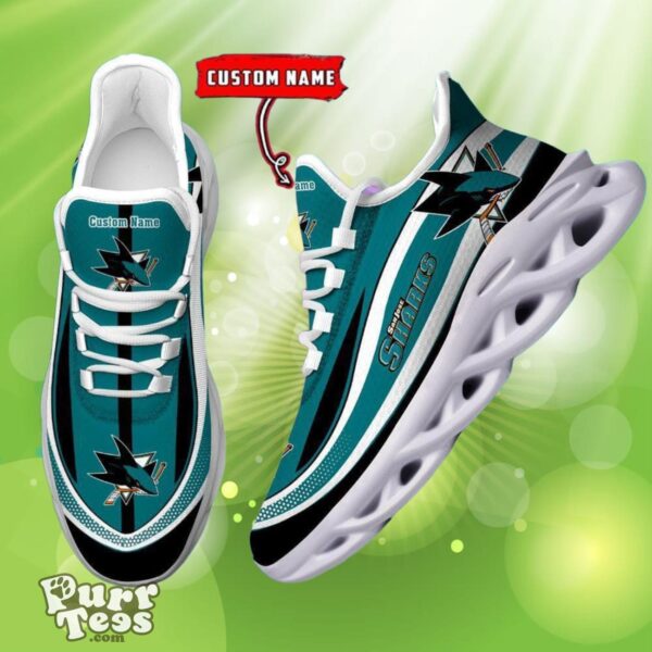 NHL San Jose Sharks Custom Name Max Soul Shoes Dynamic Gift For Fans Product Photo 1