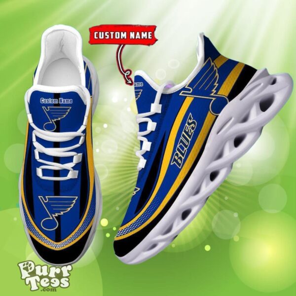 NHL St. Louis Blues Custom Name Max Soul Shoes Dynamic Gift For Fans Product Photo 1