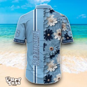 North Carolina Tar Heels NCAA2 Flower Hawaiian Shirt Best Design For Fans Product Photo 3