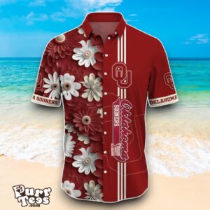 Oklahoma Sooners NCAA1 Flower Hawaiian Shirt Best Design For Fans Product Photo 2