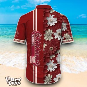 Oklahoma Sooners NCAA1 Flower Hawaiian Shirt Best Design For Fans Product Photo 3