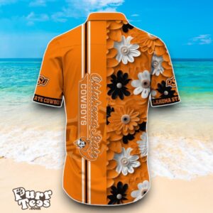 Oklahoma State Cowboys NCAA1 Flower Hawaiian Shirt Best Design For Fans Product Photo 3
