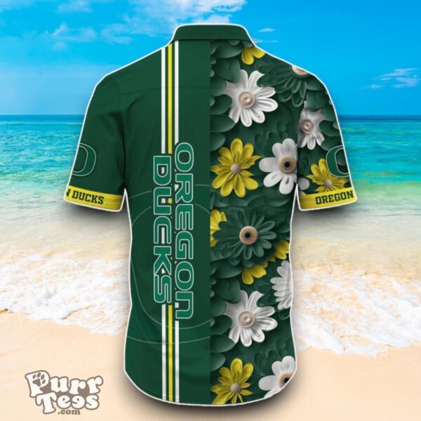 Oregon Ducks NCAA2 Flower Hawaiian Shirt Best Design For Fans Product Photo 3