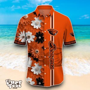 Oregon State Beavers NCAA2 Flower Hawaiian Shirt Best Design For Fans Product Photo 2