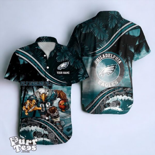 Philadelphia Eagles NFL Hawaiian Shirt Custom Name Best Gift For Fans Product Photo 1