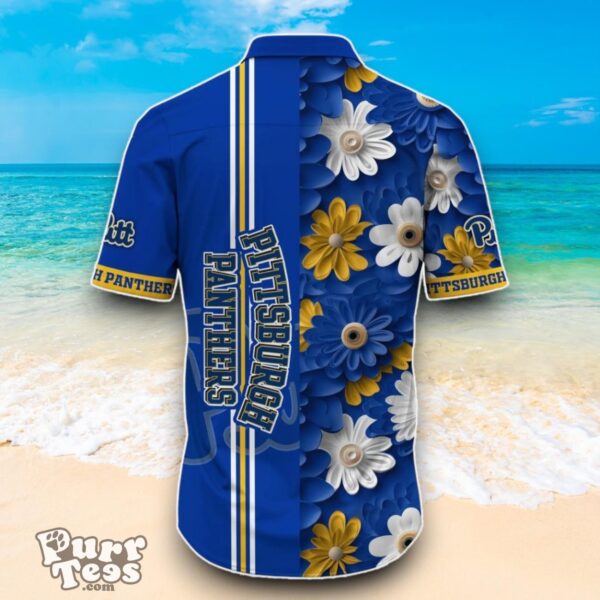 Pittsburgh Panthers NCAA3 Flower Hawaiian Shirt Best Design For Fans Product Photo 2
