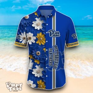 Pittsburgh Panthers NCAA3 Flower Hawaiian Shirt Best Design For Fans Product Photo 1