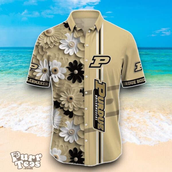 Purdue Boilermakers NCAA3 Flower Hawaiian Shirt Best Design For Fans Product Photo 2