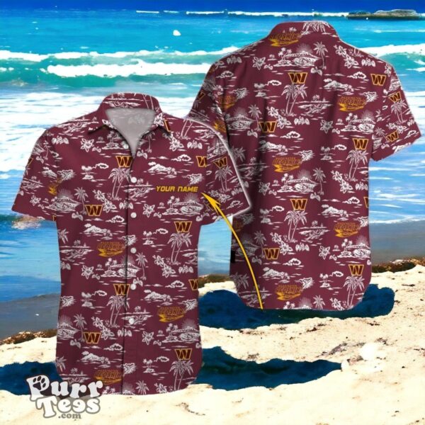 Redefine Game Day Personalized Washington Commanders Hawaiian NFL Shirt Product Photo 1