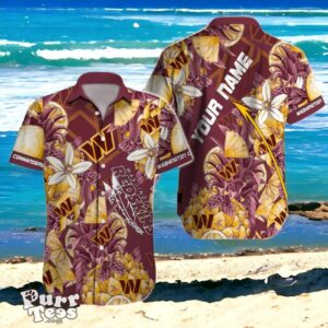 Show Your Colors Custom Name Washington Commanders Hawaiian NFL Shirt Product Photo 1