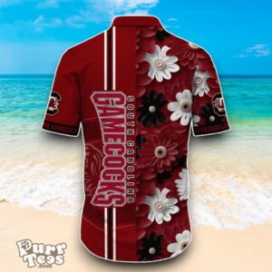 South Carolina Gamecocks NCAA1 Flower Hawaiian Shirt Best Design For Fans Product Photo 3