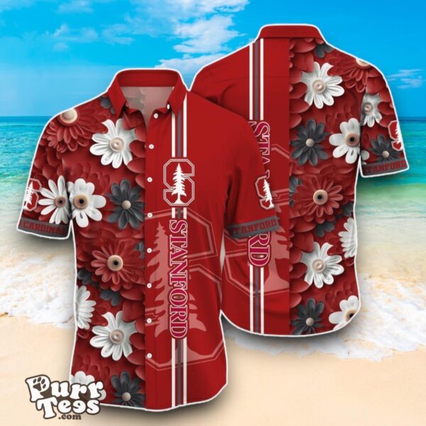 Stanford Cardinal NCAA1 Flower Hawaiian Shirt Best Design For Fans Product Photo 1
