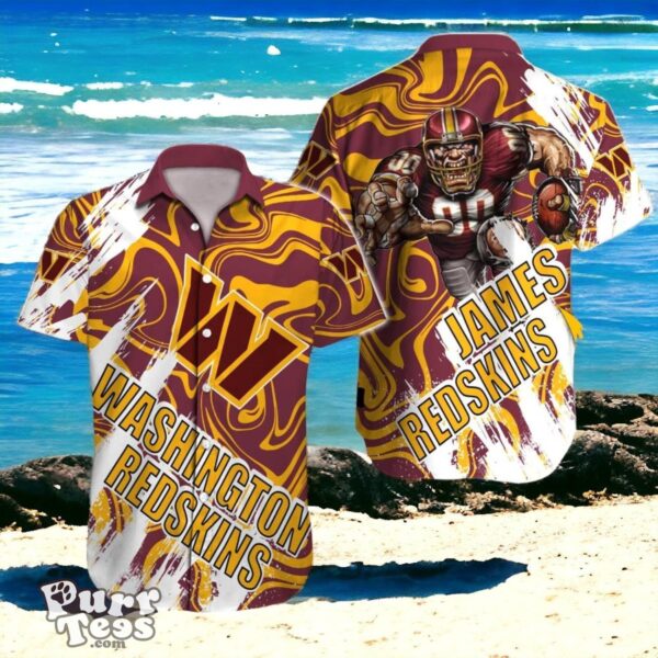 Tailor-Made Team Spirit Washington Commanders NFL Hawaiian Shirt for Fans Product Photo 1