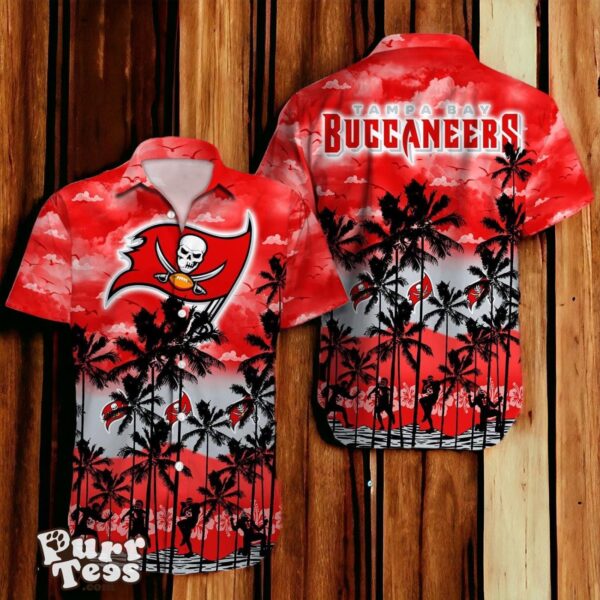 Tampa Bay Buccaneers NFL Hawaiian Shirt 3D Tropical Trending For Fans Product Photo 1
