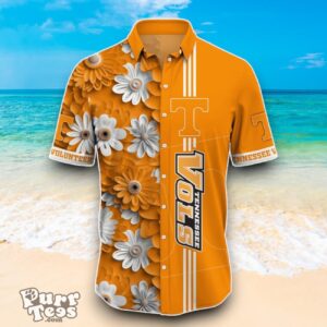 Tennessee Volunteers NCAA2 Flower Hawaiian Shirt Best Design For Fans Product Photo 2