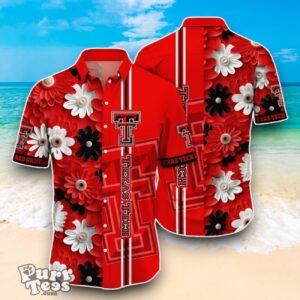 Texas Tech Red Raiders NCAA3 Flower Hawaiian Shirt Best Design For Fans Product Photo 1