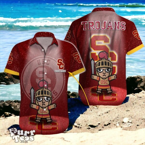 Trojans Fan Essential Custom Name NCAA Hawaiian Shirt for USC Supporters Product Photo 1