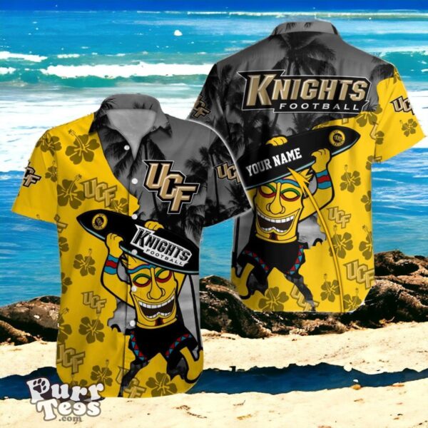 UCF Knights NCAA Hawaiian Shirt with Custom Name Product Photo 1