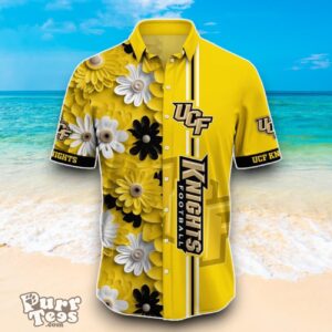 UCF Knights NCAA1 Flower Hawaiian Shirt Best Design For Fans Product Photo 2