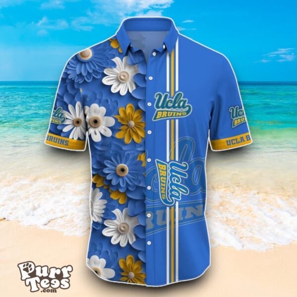 UCLA Bruins NCAA3 Flower Hawaiian Shirt Best Design For Fans Product Photo 2