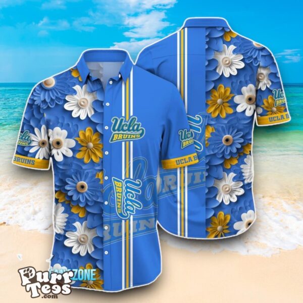 UCLA Bruins NCAA3 Flower Hawaiian Shirt Best Design For Fans Product Photo 1