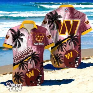 Ultimate Fan Gear Personalized Washington Commanders NFL Hawaiian Shirt Product Photo 1