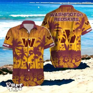 Unique Fan Statement Washington Commanders NFL Hawaiian Shirt with Custom Name Product Photo 1