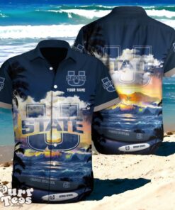 Utah State Aggies NCAA3 Custom Name Hawaii Shirt for Men Women Gift for Fans Product Photo 1