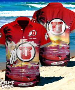 Utah Utes NCAA2 Custom Name Hawaii Shirt for Men Women Gift for Fans Product Photo 1
