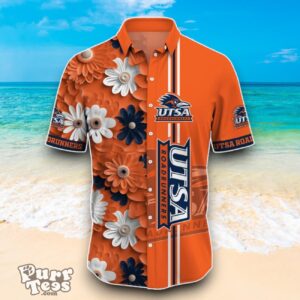 UTSA Roadrunners NCAA3 Flower Hawaiian Shirt Best Design For Fans Product Photo 2