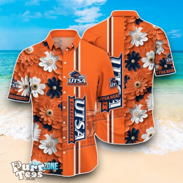 UTSA Roadrunners NCAA3 Flower Hawaiian Shirt Best Design For Fans Product Photo 1