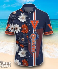 Virginia Cavaliers NCAA3 Flower Hawaiian Shirt Best Design For Fans Product Photo 2