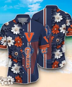 Virginia Cavaliers NCAA3 Flower Hawaiian Shirt Best Design For Fans Product Photo 1