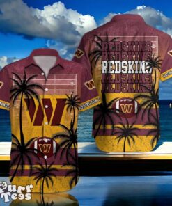 Washington Commanders Hawaiian Shirt Palm Tree Vintage For Men Women Product Photo 1