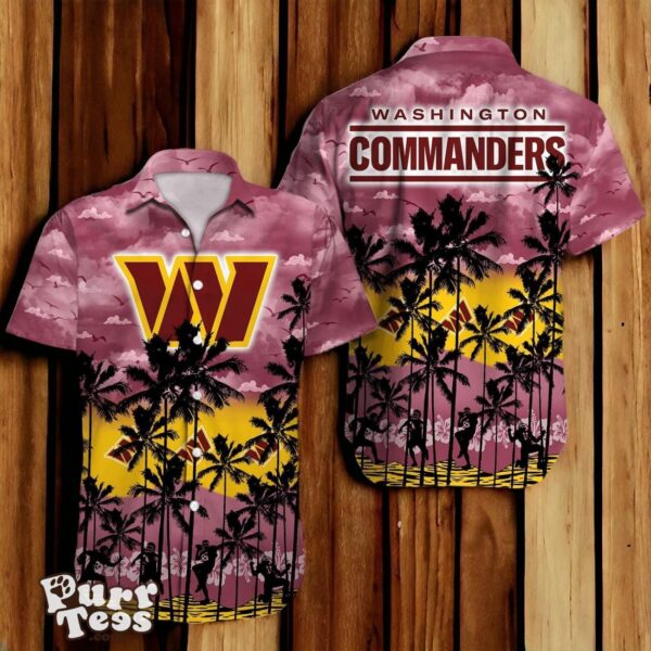 Washington Commanders NFL Hawaiian Shirt 3D Tropical Trending For Fans Product Photo 1