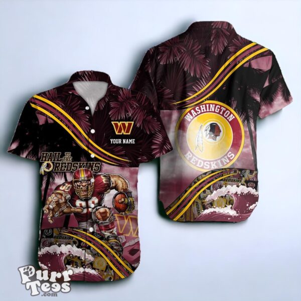 Washington Commanders NFL Hawaiian Shirt Custom Name Best Gift For Fans Product Photo 1