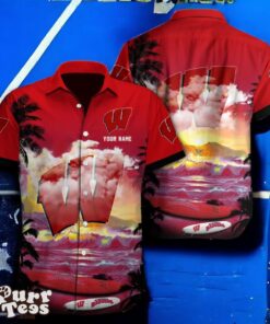 Wisconsin Badgers Hawaiian Shirt Impressive Gift For Men And Women Product Photo 1