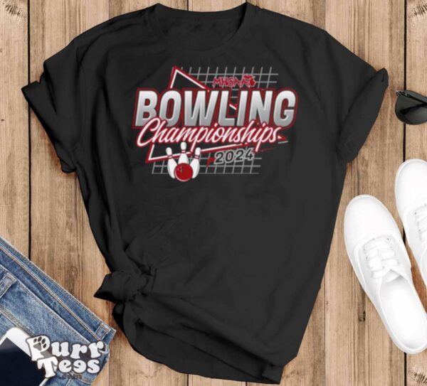 2024 MHSAA Bowling Championships T shirt - Black T-Shirt