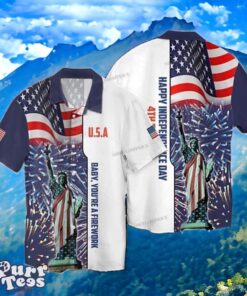 4th Of July Hawaiian Shirt Unique Gift For Men And Women Independence Day Statue Of Liberty Product Photo 1
