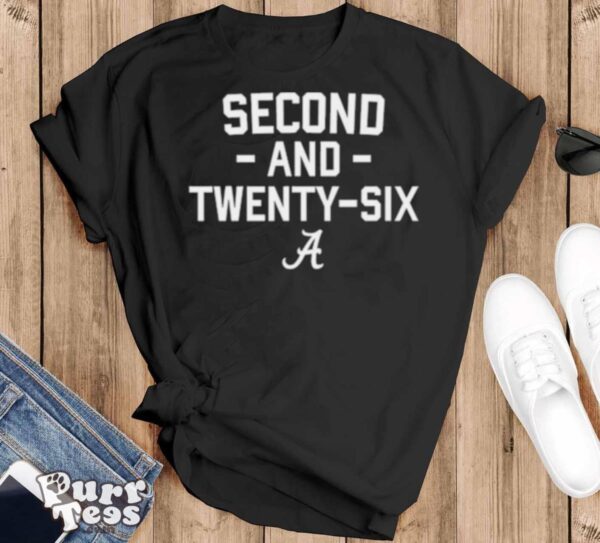 Alabama Football Second And Twenty Six Shirt - Black T-Shirt