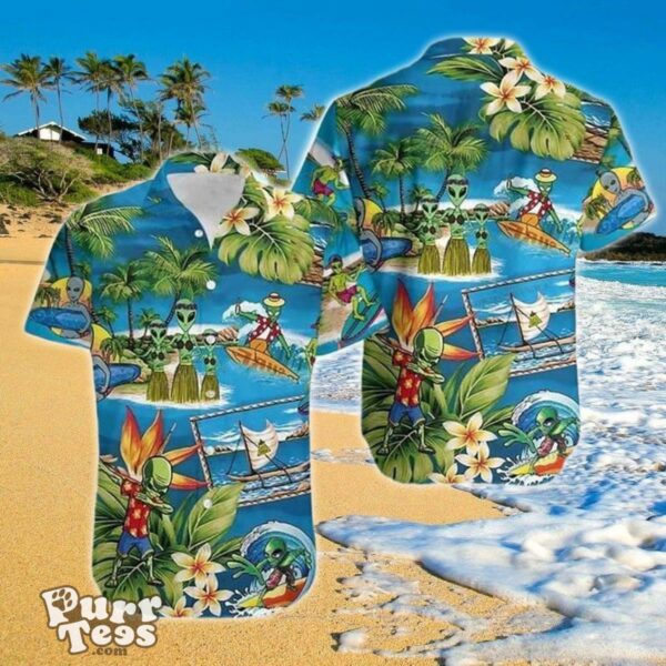 Alien Summer Tropical Hawaiian Shirt Impressive Gift For Men And Women Product Photo 1